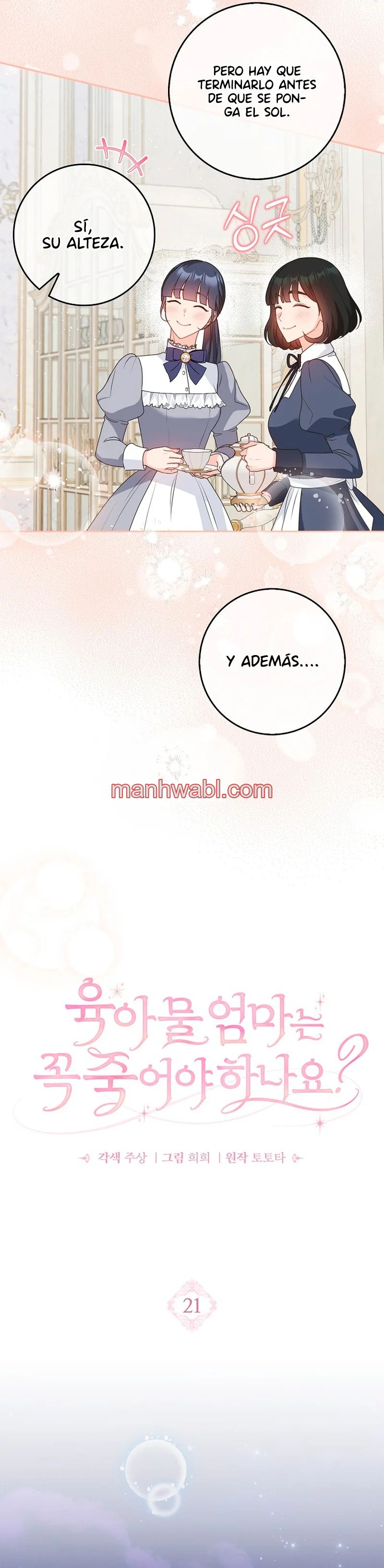 Me convertí en la sirvienta del protagonista de un juego de terror - Capítulo 21 manhwa