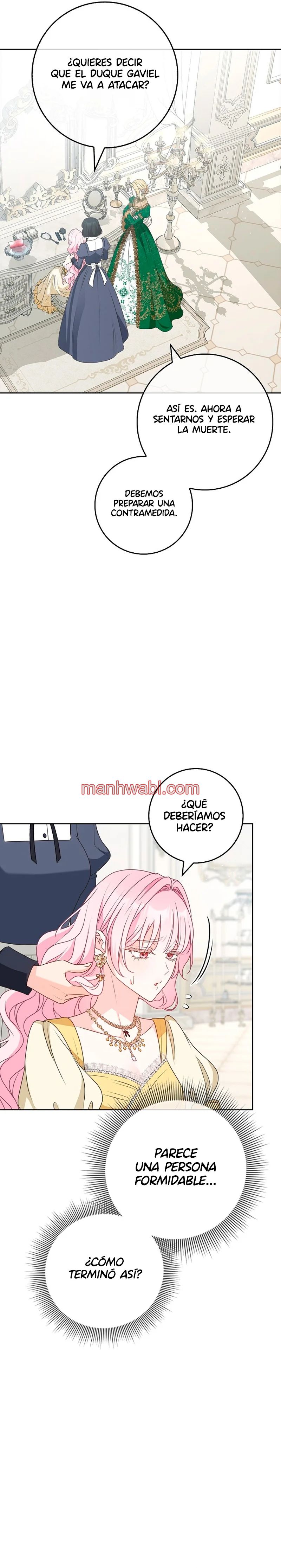 Me convertí en la sirvienta del protagonista de un juego de terror - Capítulo 23_2 manhwa